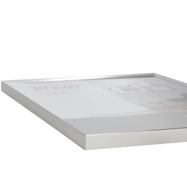 Cadre en aluminium Pixel 13x18 cm | argent brillant | verre standard (2 mm)