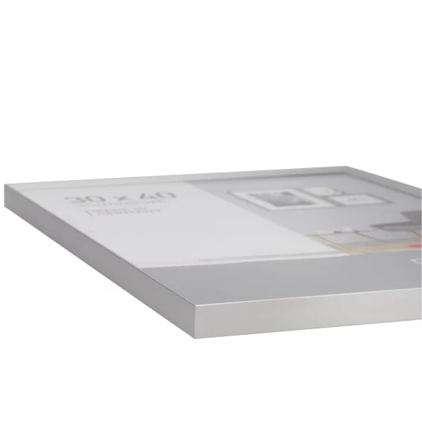 Cadre en aluminium Pixel 13x18 cm | argent mat | verre standard (2 mm)