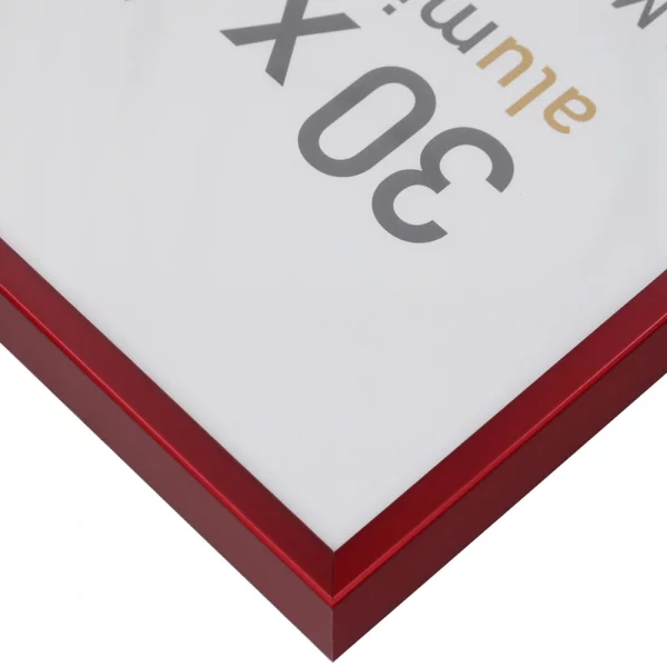 Cadre en aluminium Pixel 10x15 cm | rouge tornade | verre standard (2 mm)