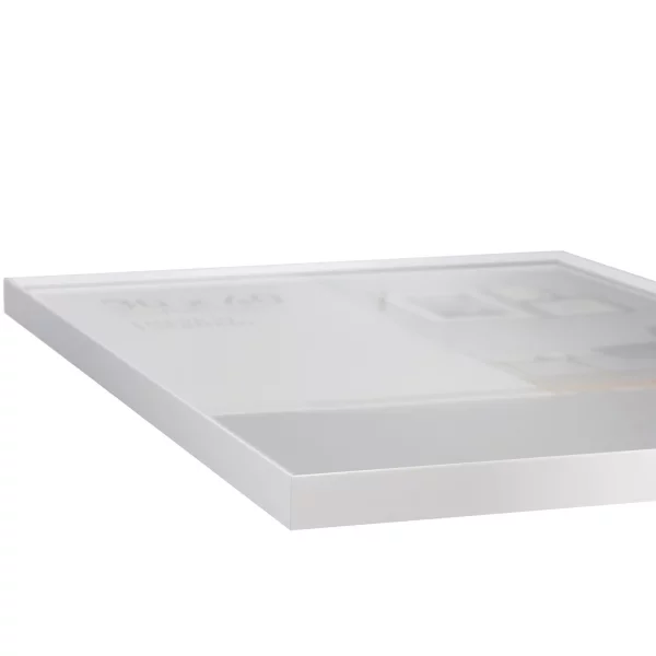 Cadre en aluminium Pixel 13x18 cm | blanc brillant | verre standard (2 mm)