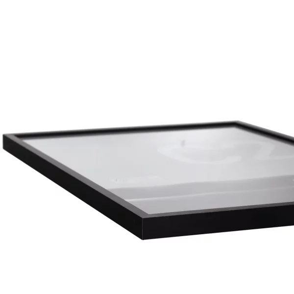 Alu-Bilderrahmen C2 40x50 cm | Struktur Schwarz matt | Normalglas (2 mm)