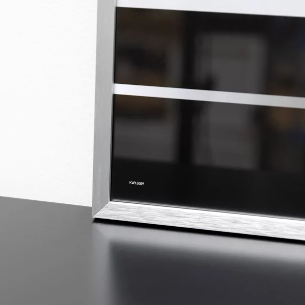 Alu-Bilderrahmen C2 30x40 cm | Struktur Silber matt | Normalglas (2 mm)