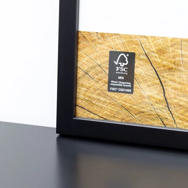 Fotorahmen Quadrum 13x18 cm | Schwarz | Normalglas (2 mm)