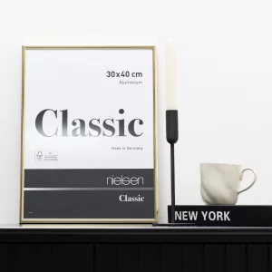 Alurahmen Classic 21x29,7 cm (A4) | Gold | Normalglas (2 mm)