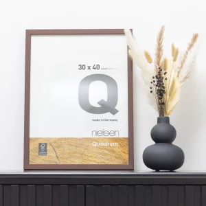 Holzrahmen Quadrum 60x80 cm | Wenge | Normalglas (2 mm)