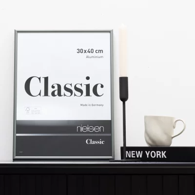 Hliníkový rám Classic 18x24 cm | platina | normální sklo (2mm)