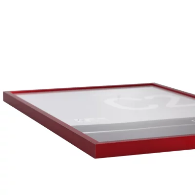 Aluminiumram C2 30x40 cm | tornadoröd | Standardglas (2 mm)