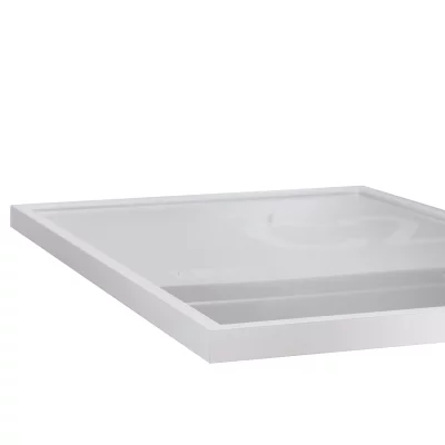 Aluminiumram C2 10x15 cm | vit blank | Standardglas (2 mm)