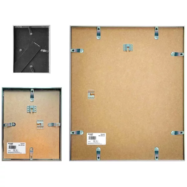 Aluminium lijst Accent 60x80 cm | goud, glanzend | normaal glas (2 mm)