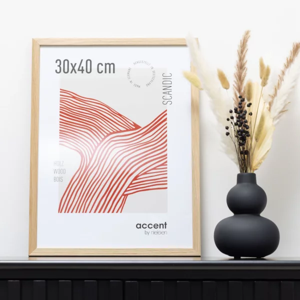 Eichenholz-Bilderrahmen Scandic 40x60 cm | Eiche | Normalglas (2 mm)