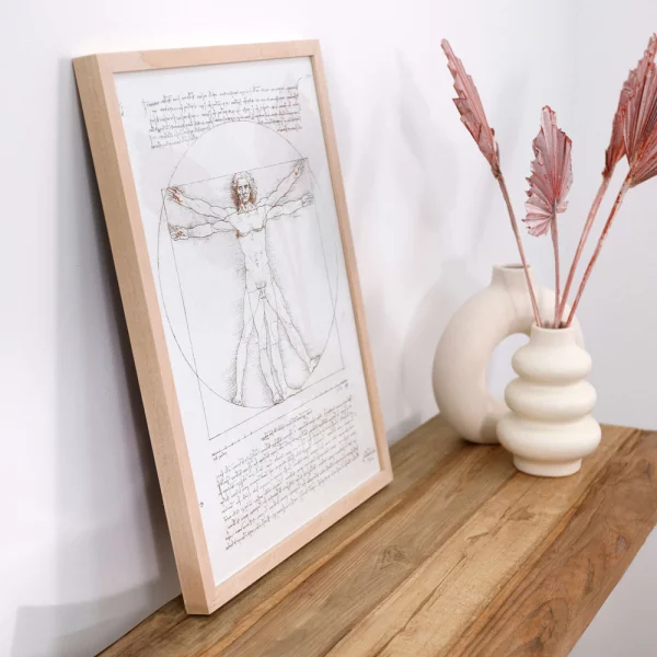 Holz Bilderrahmen BARTH - Serie 209 - Maßanfertigung Pappel natur | Normalglas (2 mm)