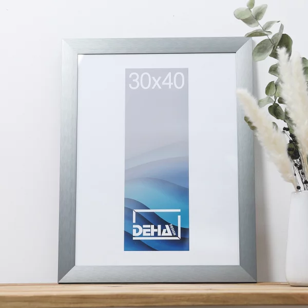 Cadre en aluminium Antares 70x90 cm | gris contraste | verre standard (2 mm)