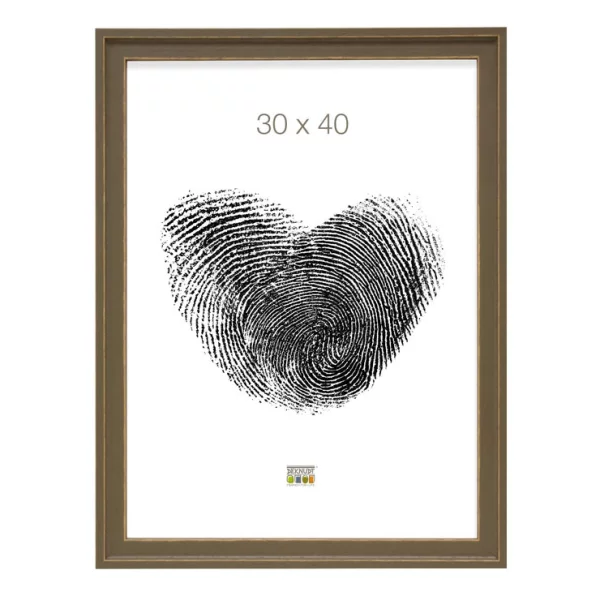 Holz Bilderrahmen Rudolph 15x20 cm | Braun | Normalglas (2 mm)