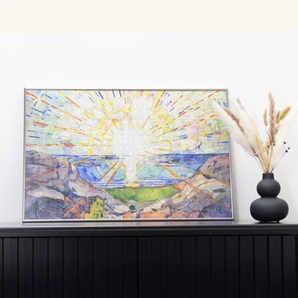 Cadre en plastique pour puzzle 2000 pièces 75x98 cm | vert | verre synthétique (1,5 mm)