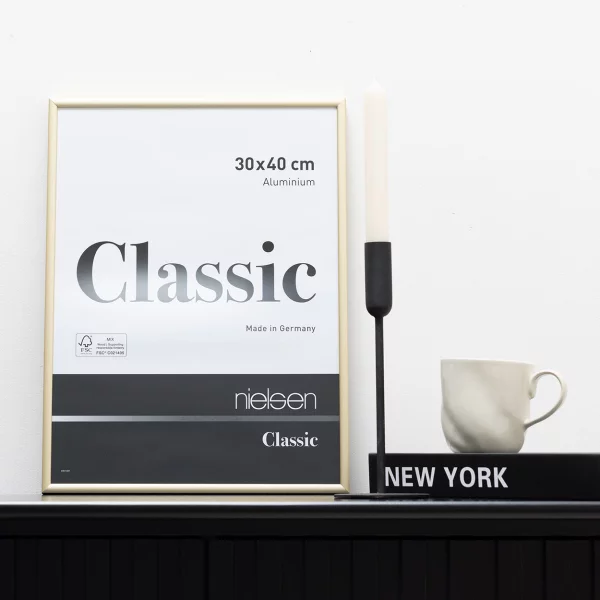 Cadre en aluminium Classic 21x29,7 cm (A4) | or mat | verre standard (2 mm)