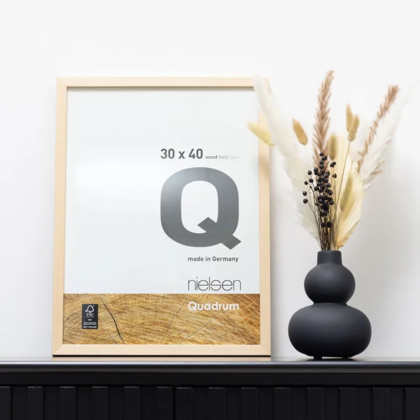 Holz-Bilderrahmen Quadrum 70x100 cm | Ahorn | Normalglas (2 mm)