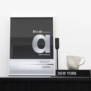 Alurahmen Alpha 84,1x118,9 cm (A0) | Silber matt | Normalglas (2 mm)