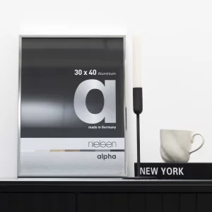 Alurahmen Alpha 84,1x118,9 cm (A0) | Silber | Normalglas (2 mm)