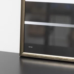 Alurahmen Classic 21x29,7 cm (A4) | Strukturiert Walnuss | Normalglas (2 mm)