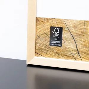 Holzrahmen Quadrum 60x80 cm | Ahorn | Normalglas (2 mm)