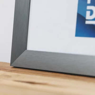 Rama aluminiowa Antares na wymiar kontrastowy szary | szkło standardowe (2 mm)