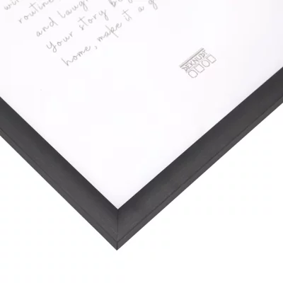 Houten kader Olivia 13x13 cm | zwart | normaal glas (2 mm)