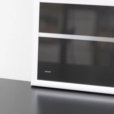 Hliníkový rám Classic 18x24 cm | bílá s leskem | normální sklo (2mm)