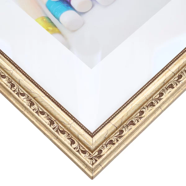 Cadre baroque Silverii 18x24 cm | argent bruni | verre synthétique (1 mm)