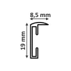 Thumbnail von Aluminium-Bilderrahmen Merkur inkl. Passepartout (Schwarz) Profil