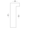 Thumbnail von Holz-Bilderrahmen Matrix 20x52 Profil
