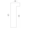 Thumbnail von Holz-Bilderrahmen Matrix B&W 20x52 Profil