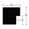 Thumbnail von Holz-Bilderrahmen Sun Cube 30 Profil
