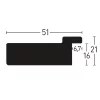 Thumbnail von Holz-Bilderrahmen Metropolitan 51 Profil