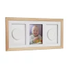Thumbnail von Baby Abdruck-Set mit Gips f&uuml;r 2 Abdr&uuml;cke und Galerie-Bilderrahmen - Bildgr&ouml;&szlig;e 10x15 cm natur Bild 2