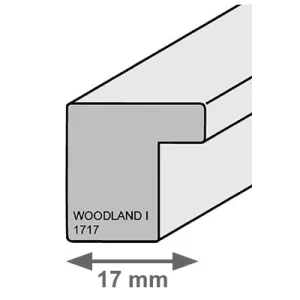 Holzrahmen WOODLAND I 13x18 cm | Ahorn weiß foliert | Normalglas (2 mm)