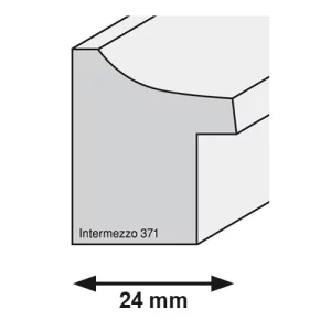 Holzrahmen INTERMEZZO 24 nach Maß Nussbaum | Normalglas (2 mm)