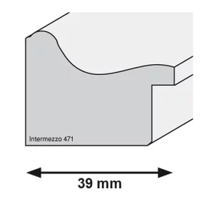 Holzrahmen INTERMEZZO 39 nach Maß Nussbaum | Normalglas (2 mm)