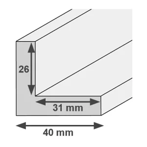 Schattenfugenrahmen TOUCHWOOD 40 13x18 cm | Echtfurnier Ahorn | Leerrahmen (ohne Glas und Rückwand)