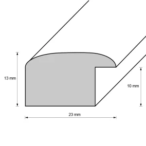 Holz-Bilderrahmen Embankment nach Maß Braun | Normalglas (2 mm)
