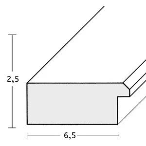 Holz-Bilderrahmen Benidorm 20x30 | Folie, Echtgoldimitation | Normalglas (2 mm)