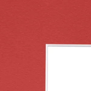 1,3 mm Passepartout mit individuellem Ausschnitt 20x30 cm | Rot
