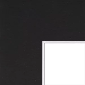 1,3 mm Passepartout mit individuellem Ausschnitt 20x30 cm | Schwarz