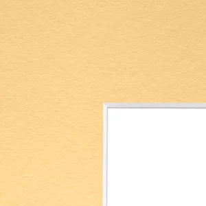 1,3 mm Passepartout mit individuellem Ausschnitt 20x30 cm | Sonnengelb