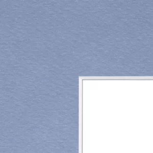 1,3 mm Passepartout mit individuellem Ausschnitt 20x30 cm | Taubenblau