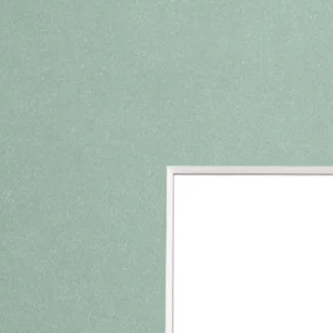 1,3 mm Passepartout - Maßanfertigung Minze Marmoriert