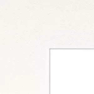 1,4 mm WhiteCore Standard-Passepartout mit individuellem Ausschnitt 60x90 cm | Lime White