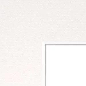 1,4 mm WhiteCore Standard-Passepartout mit individuellem Ausschnitt 60x90 cm | Porcelain