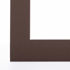 1,4 mm Passepartout 24x30 cm | Dunkelbraun