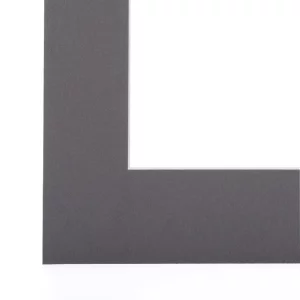 1,4 mm Passepartout 24x30 cm | Dunkelgrau