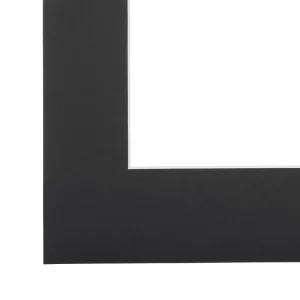 1,4 mm Passepartout 24x30 cm | Schwarz